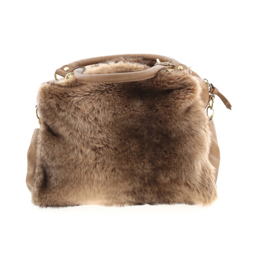 💖HP💖  olivia + joy ~ aspen satchel tan fur bag - Picture 3 of 5